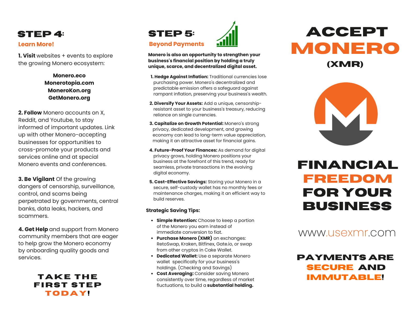 Accept XMR Flyer — page 1