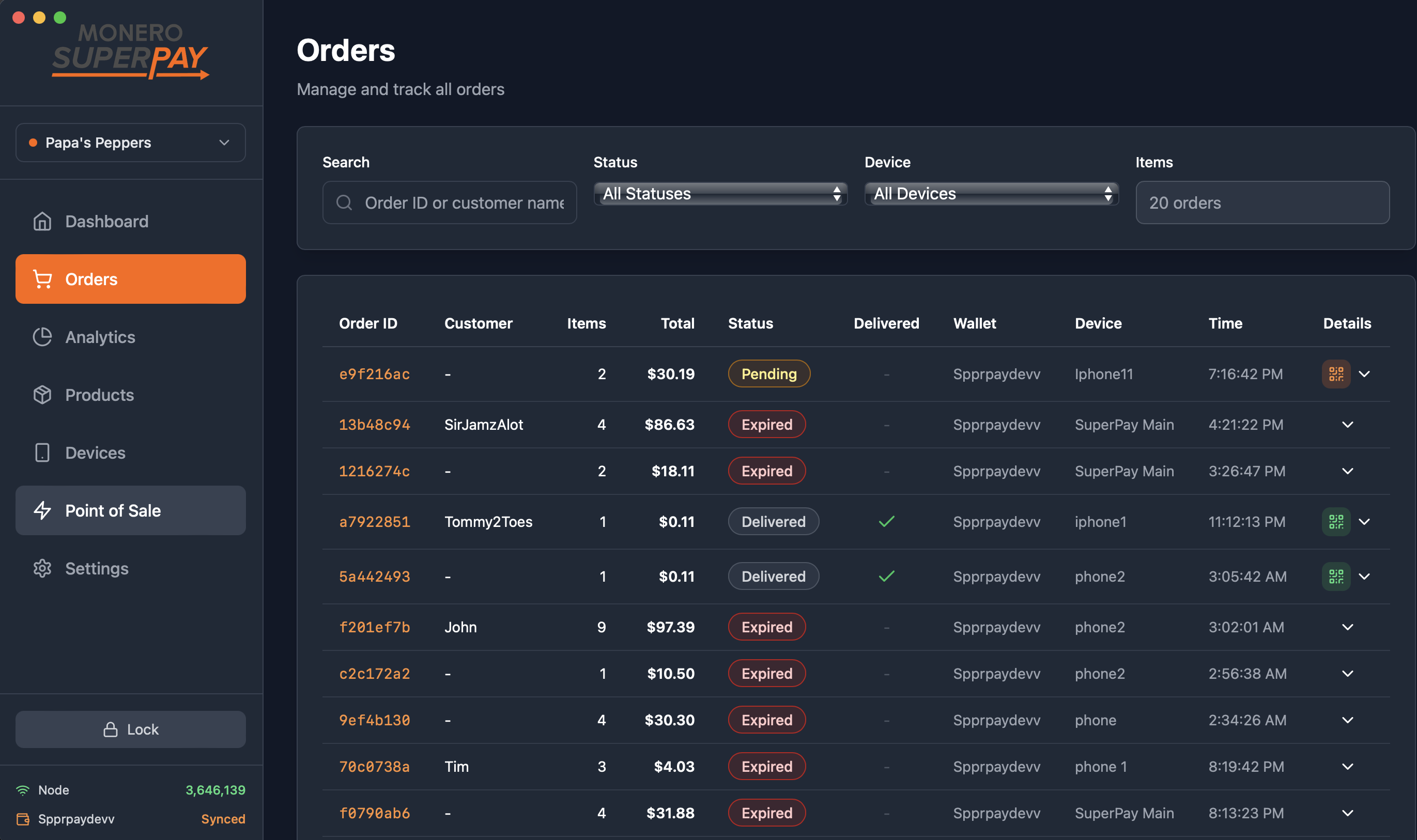 Orders